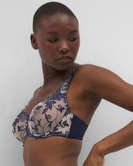 Soma / Unlined Bra PALE SAND W NAVY
