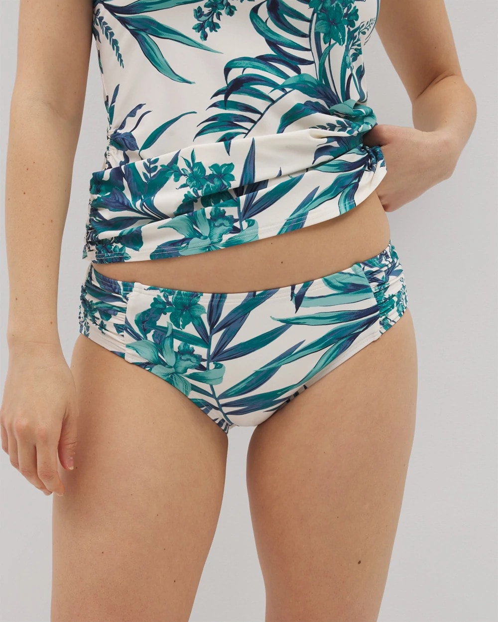 Soma / Ruched Side Bottom PALM PERFECT COCONUT