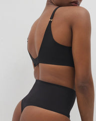 Soma / Second Skin by Soma Mid-Level Shaping Seamless Thong BLACK