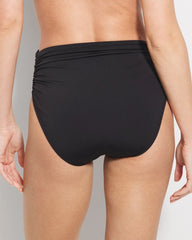 Soma / Beattie Side-Shirred Bikini Bottom BLACK