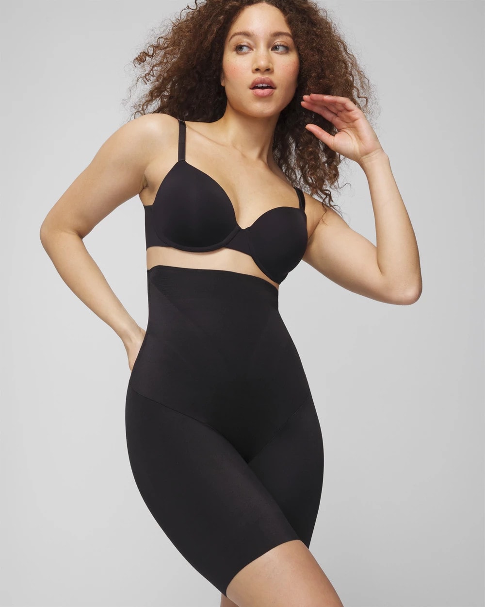 Soma / Mid-Level Shaping Vanishing Edge High-Waist Thigh Slimmer BLACK