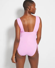 Soma / V-Neck One-Piece META MAUVE