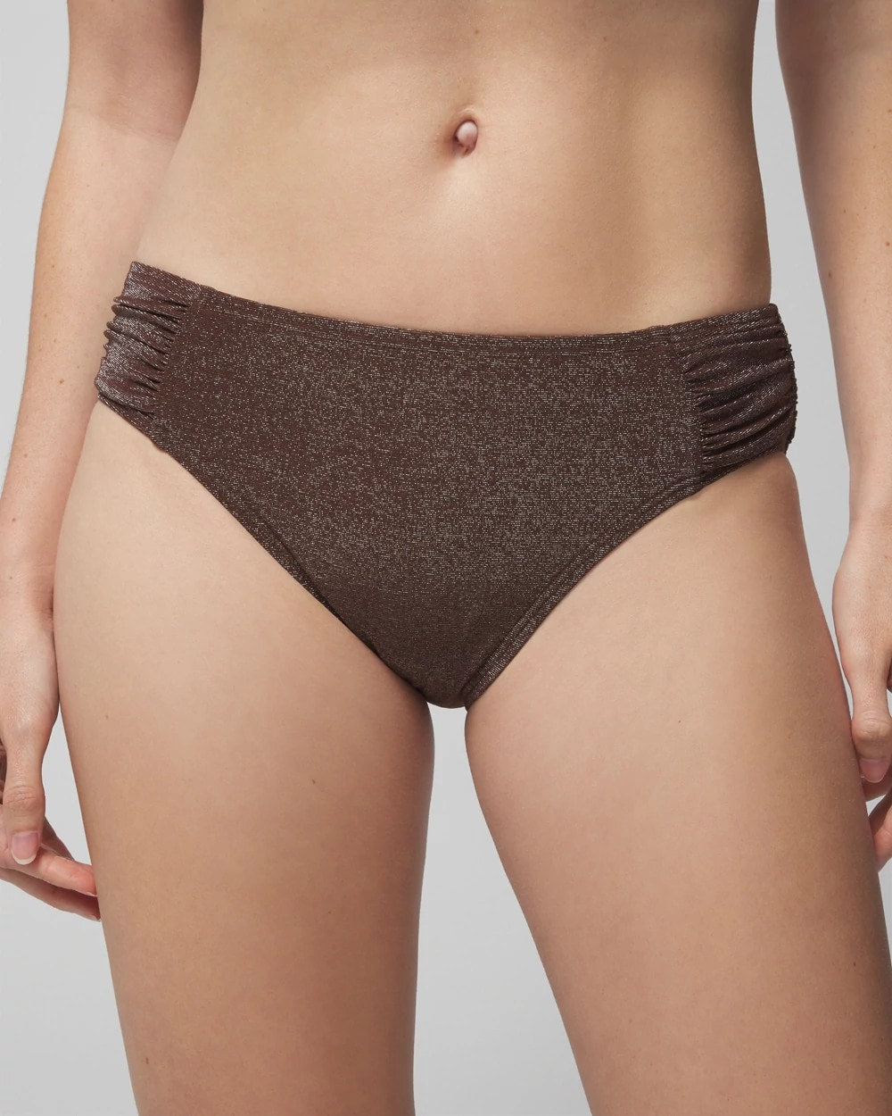 Soma / Ruched Bikini Bottoms DOLCE VIDA DARK NUDE