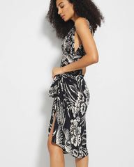 Soma / Rayon Crepe Pareo FLY BY NIGHT MINI BLACK