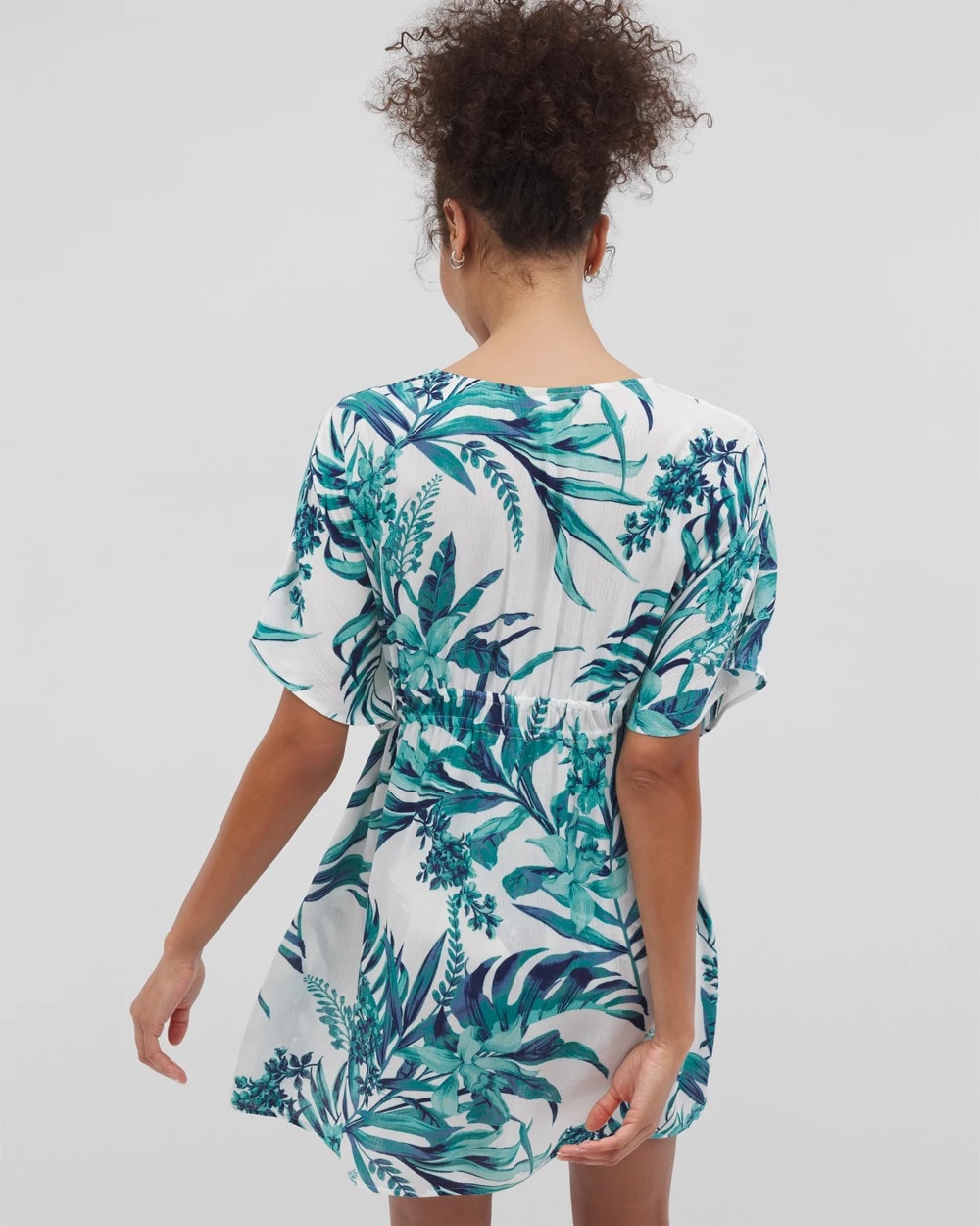 Soma / Rayon Crepe Cover Up PALM PERFECT COCONUT