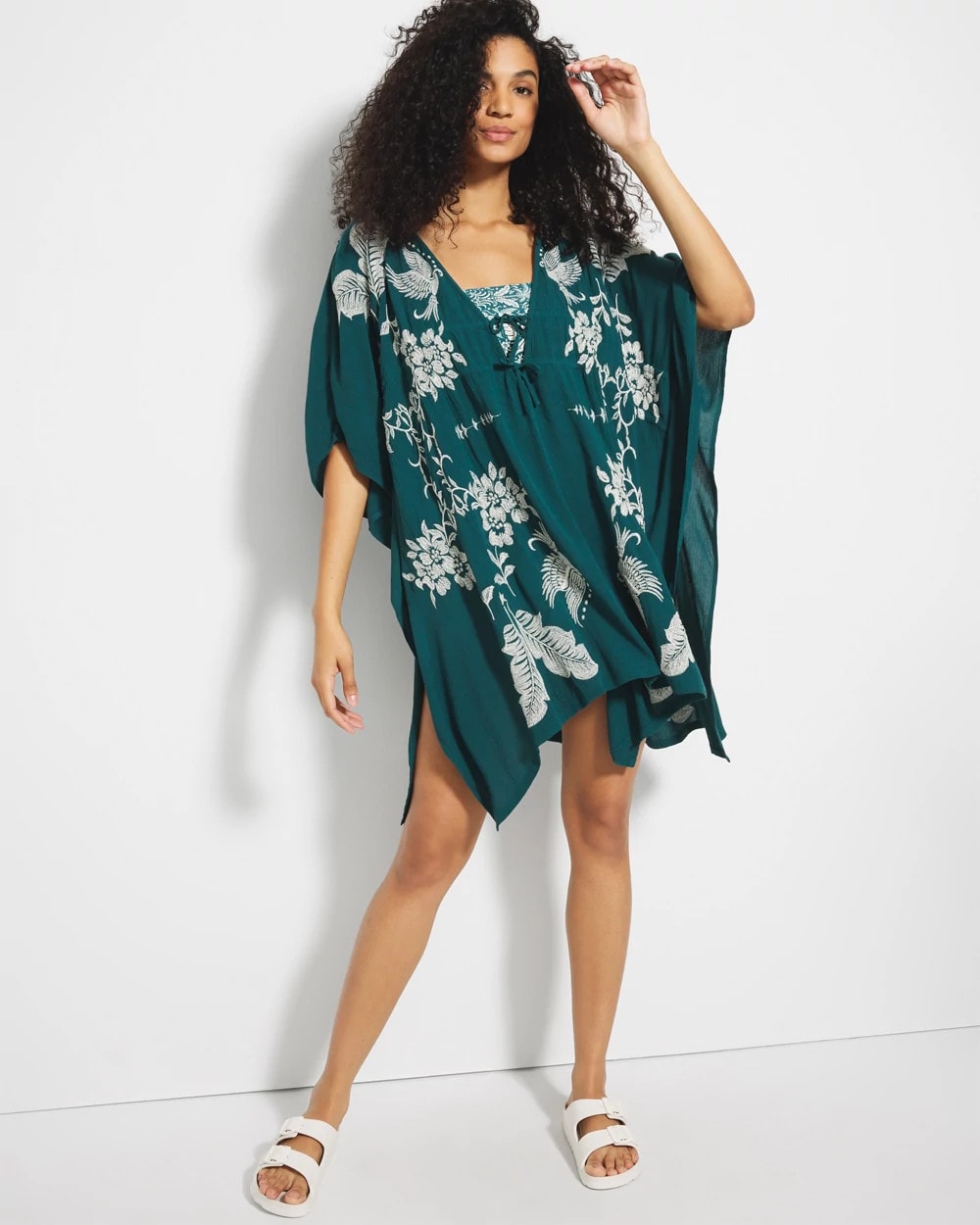 Soma / Embroidered Cover-Up DEEP TEAL