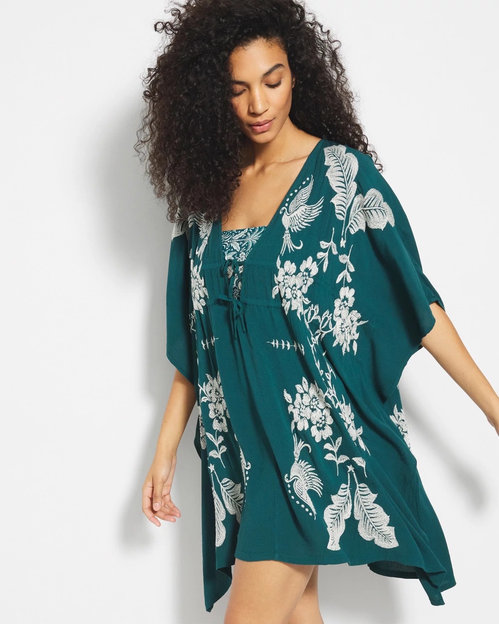 Soma / Embroidered Cover-Up DEEP TEAL