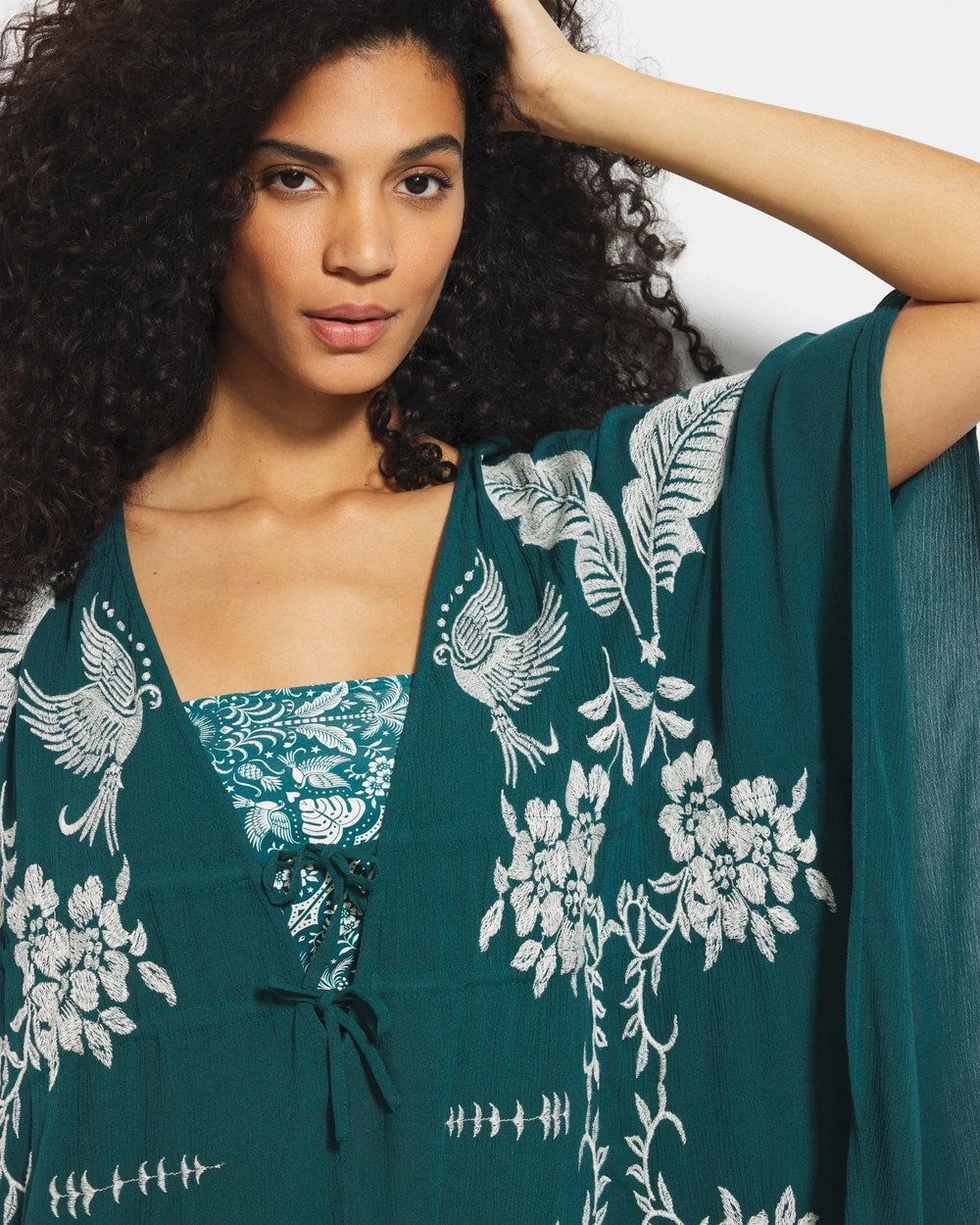 Soma / Embroidered Cover-Up DEEP TEAL