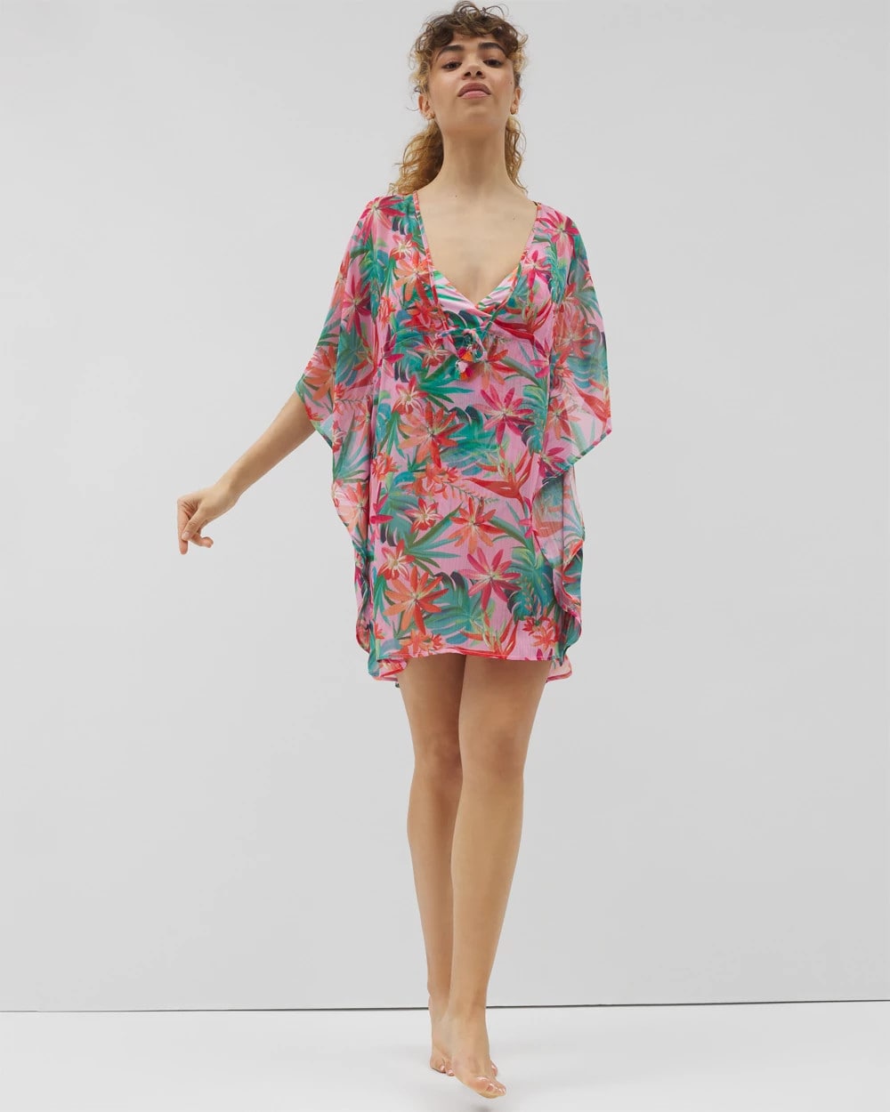 Soma / Everything Under the Sun Chiffon Caftan MULTI