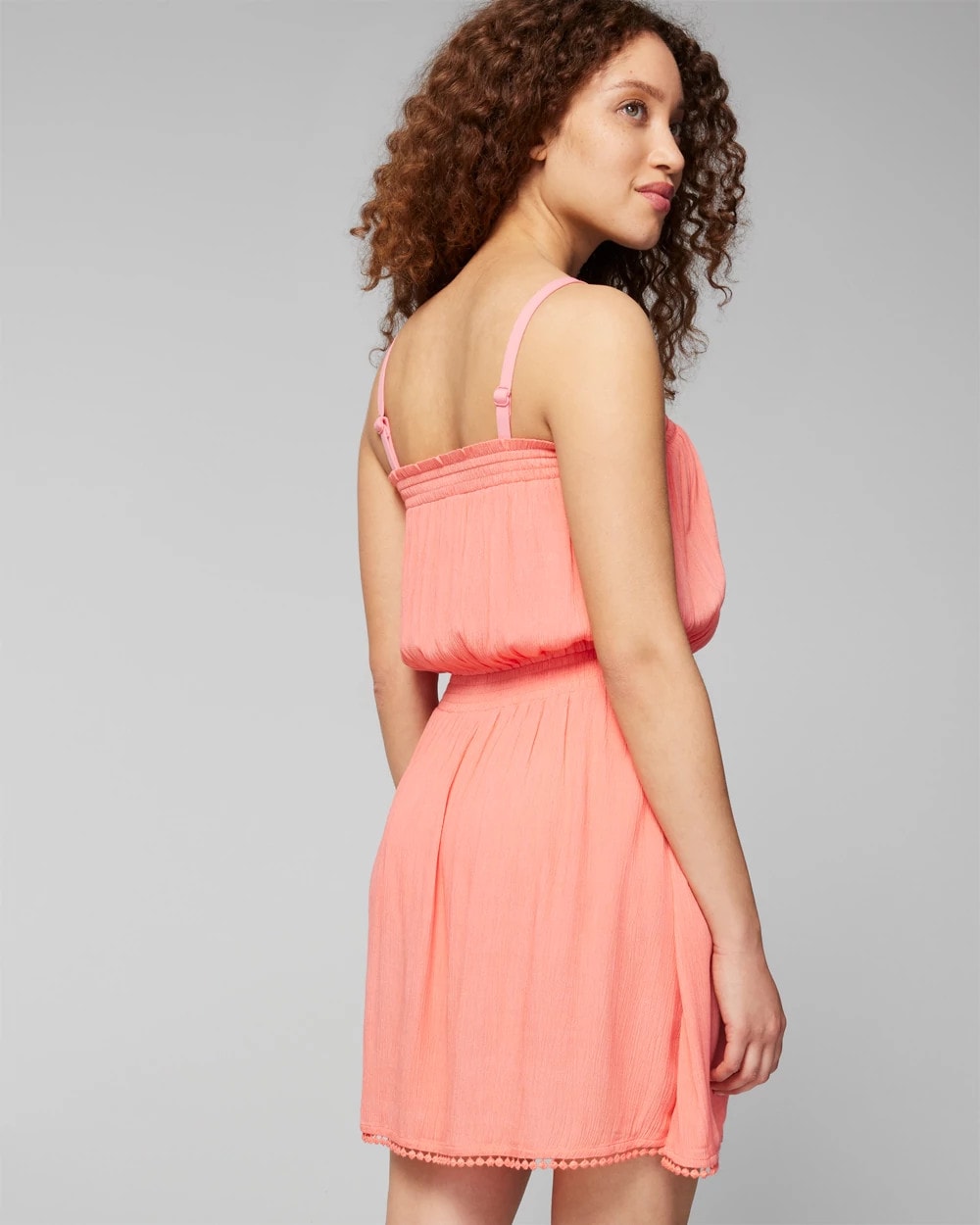 Soma / Bandeau Pom-Trim Cover-Up SHELL PINK