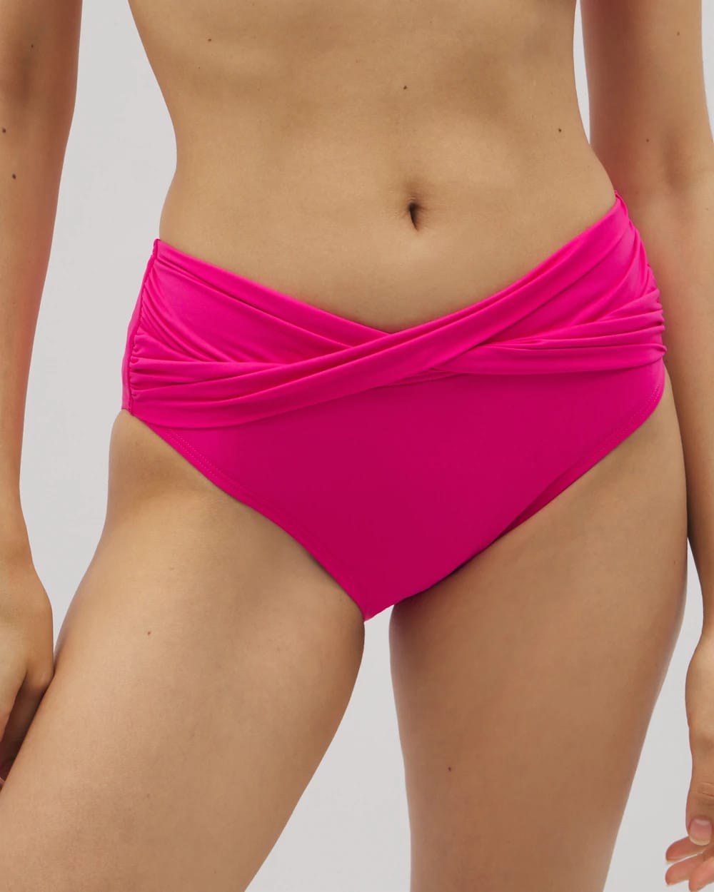 Soma / Twist-Front Bikini Bottoms CAMELLIA ROSE