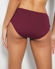 Soma / Ruched Bikini Bottoms VELVET PLUM