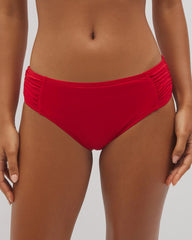 Soma / Ruched Bikini Bottoms BARBADOS CHERRY