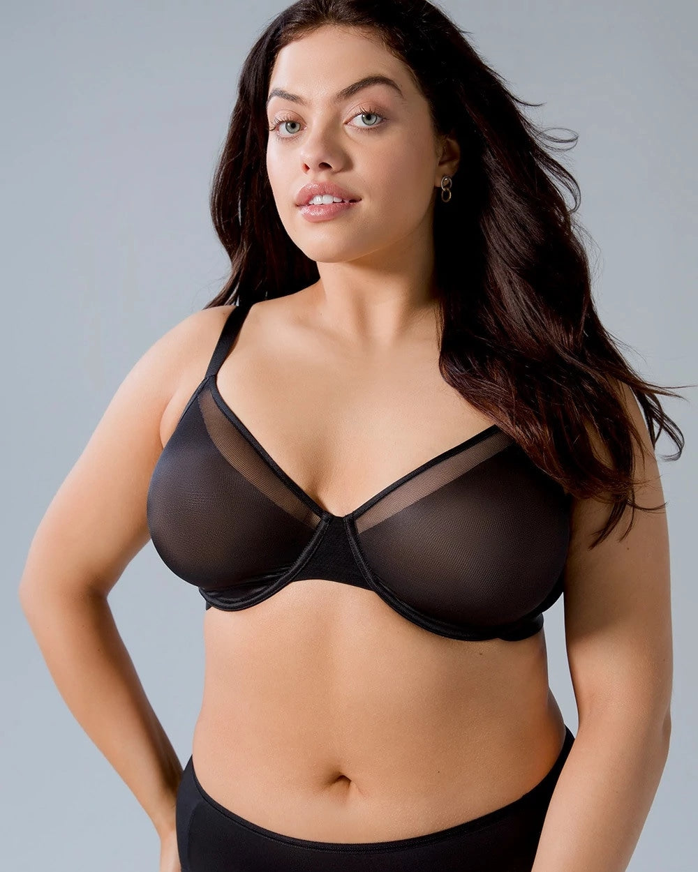Soma / Unlined Perfect Coverage Bra BLACK