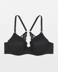 Soma / Perfect Coverage Convertible Bra with Lace back BLACK