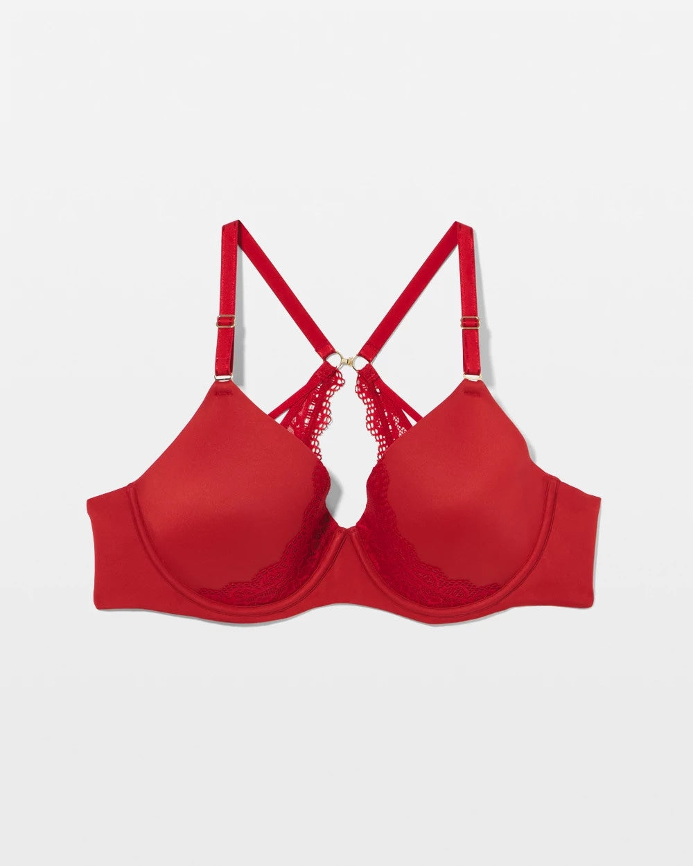 Soma / Perfect Coverage Convertible Bra with Lace back PAINT THE TOWN RED
