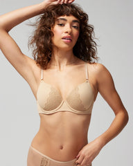 Soma / Perfect Coverage Convertible Bra with Lace back WARM AMBER
