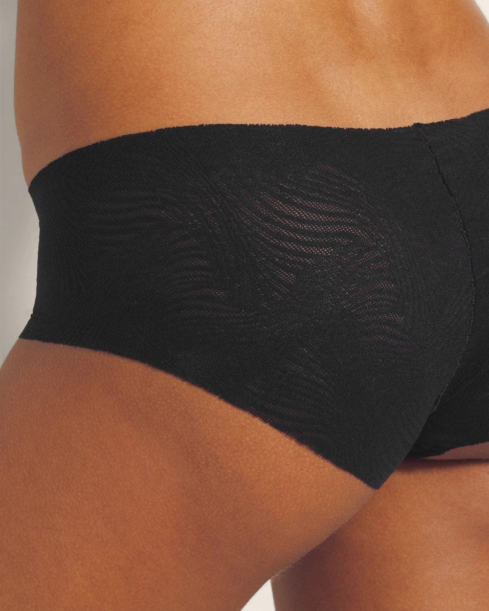 Soma / Hipster Panty with Lace BLACK